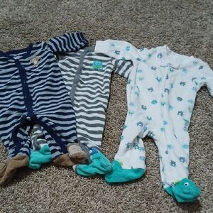 Striped and Patterned Kids One Piece Set